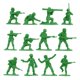 thumbnail image 3 of Figura de juguete BMC Plastic Army para mujer, 36 unidades, verde, 5 años o más, 3 of 9