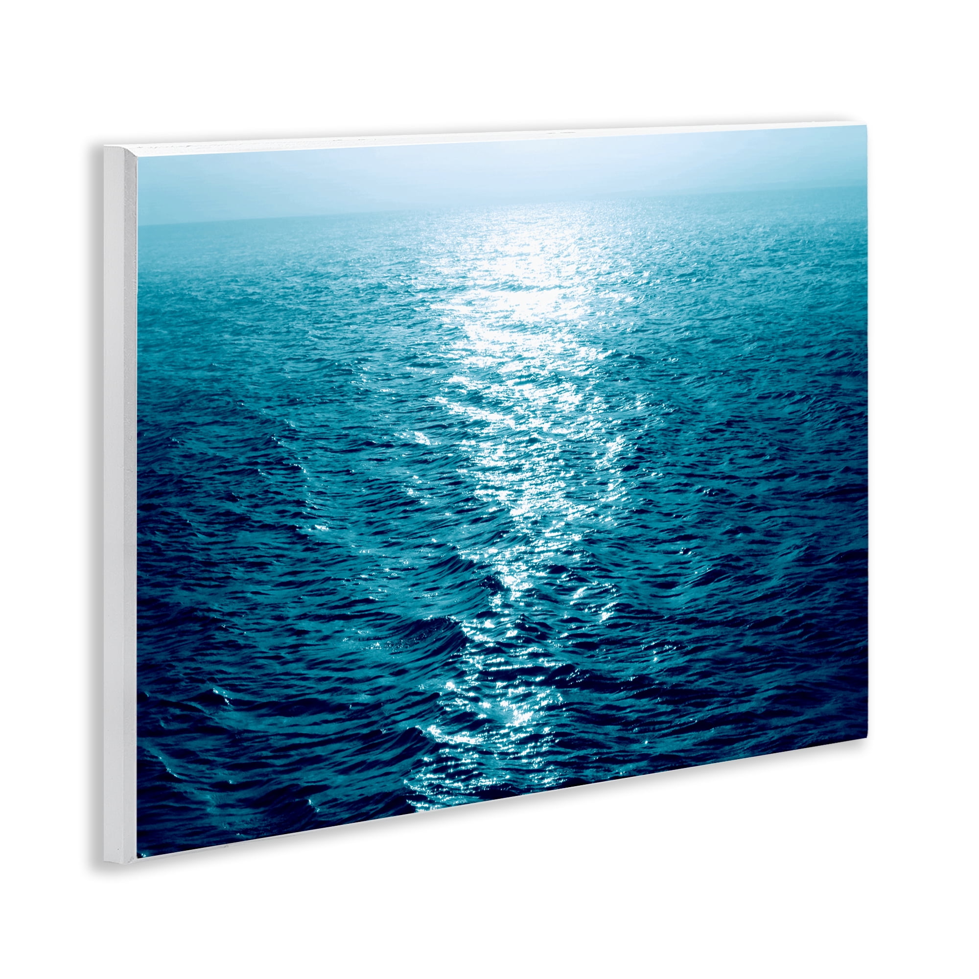Stupell Industries Sun Reflected Ocean Ripples Landscape & Nature Photography Unframed Art Print Wall Art, 14 x 11