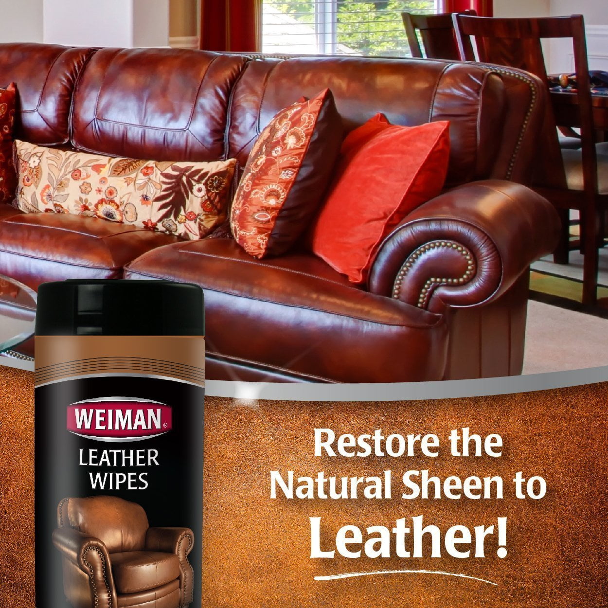  Weiman Leather Cleaner and Conditioner for Furniture - Cleans  Conditions and Restores Leather Surfaces - UV Protectants Help Prevent  Cracking or Fading of Leather Car Seats, Shoes, Purses