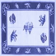 thumbnail image 1 of Ahgly Company Indoor Square Southwestern Blue Country Area Rugs, 7' Square, 1 of 4