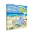 thumbnail image 3 of Stupell Industries 5pm Summer Beer Beach Chair Painting Gallery Wrapped Canvas Print Wall Art, Design by Paul Brent, 3 of 7