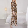thumbnail image 5 of Wukai Sunflowers Print Women's Pajama Set - Soft Long Sleeve Sleepwear for Comfort and Style-Small, 5 of 9