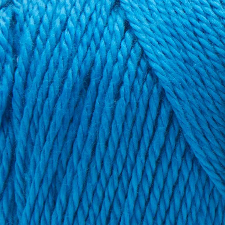 Soft & Shiny Yarn by Loops & Threads - Solid Yarn for Knitting, Crochet,  Weaving, Arts & Crafts - Cobalt, Bulk 15 Pack