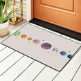 thumbnail image 2 of XMXY Area Rugs Doormat Outdoor Entrance, Colorful Planets Facecloth Non-slip Floor Mat Rug for Living Room Kitchen Sink Area Indoor,36"x24", 2 of 9