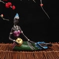 thumbnail image 3 of Escultura africana Tribal Girls Gloria Escultura de resina 165x6x15cm, 3 of 9
