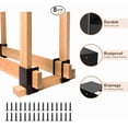 thumbnail image 2 of Outdoor Firewood Racks - 8 Pack Log Storage Rack Bracket Kit, Adjustable Heavy Duty Powder Coated Steel Holder,Fireplace Wood Storage, Log Holder, 2 of 5