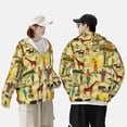 thumbnail image 6 of Kll African Print Men'S Women’s Upf 50+ Sun Protection Outdoor Hoodie Jacket Long Sleeve Fishing Hiking Performance Shirt- Xx-Large, 6 of 8
