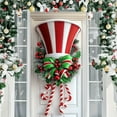 thumbnail image 6 of PRETXORVE Christmas Decorations, Christmas Decor, Christmas Tree Door Cover Door Curtains Various Decorations Santa Claus Gifts Door Covers Festive Party, 6 of 6