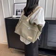 thumbnail image 2 of JennyShop Korean Style Fashion Tote Bag , Canvas Large Bag, Large Capacity Women's Bag, High-end and Versatile Shoulder Bag, 2 of 7