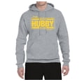 thumbnail image 2 of Wild Bobby,The Best Hubby in The Galaxy, Father's Day, Unisex Graphic Hoodie Sweatshirt, Heather Grey, 3XL, 2 of 3