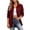 Red, variant on Mutghys Jacket for Women Plaid Long Sleeve Cardigans Home Daily Warm Comfy Fall Winter Trendy Outerwear S-7XL