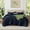 Blue, variant on SoComfy by Bedelite Queen Faux Fur Comforter Set, Fluffy Fleece, 3-Piece, Navy
