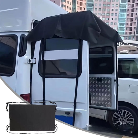 Nsxcdh Heavy Duty Waterproof RV Tailgate Sun Shade Cover Thick Fabric Rain Wind UV Protection Easy Install All Season Travel Camping Van Accessory,Durable Secure Fit,Outdoor Gear