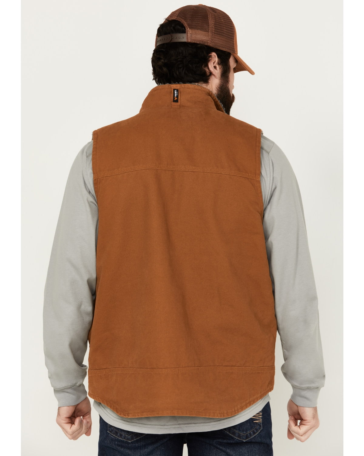 Hawx Men's Browder Weathered Duck Work Vest - HXSP24V87 Hawx Men's Browder Weathered Duck Work Vest - HXSP24V87