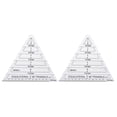 thumbnail image 1 of 2Pcs Patchwork Ruler Quilting Ruler Triangle Patchwork Cutting Template Quilting Template Ruler, 1 of 8
