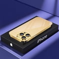 thumbnail image 1 of SaniMore Case for iPhone 14 Pro Max (6.7" 2022), Stainless Steels Backplane Anti-fingerprint [Stylish Design] Slim Lightweight Heavy Duty Protective Shell Shockproof Anti-fall, #3 Gold, 1 of 10