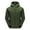 Army Green, variant on HWRETIE Men's Outdoor Mountaineering Jacket Waterproof Windproof Solid Color Hiking Coat Adventure Sports Outerwear
