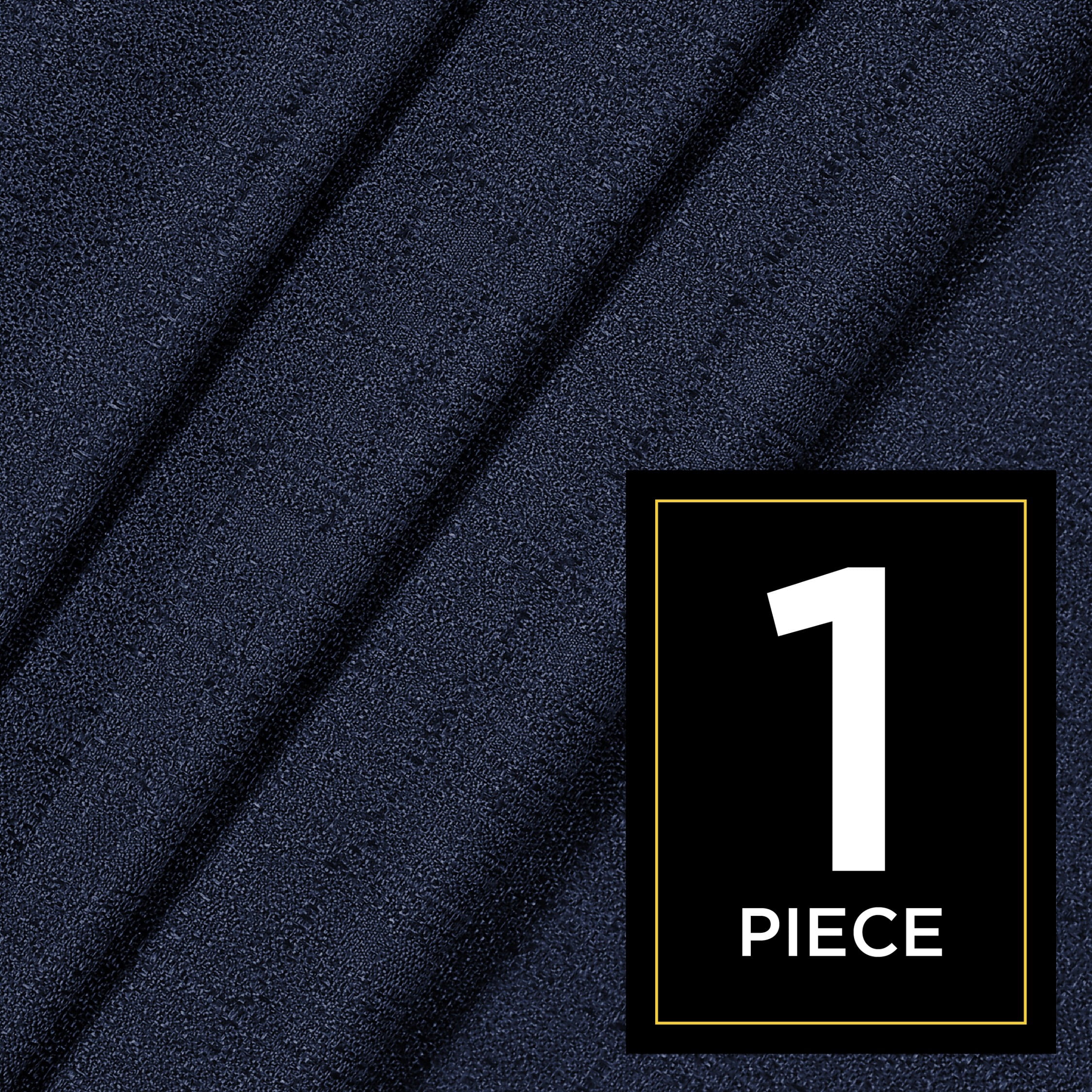 Eclipse Samara Solid Blackout Curtains, Single Curtain Panel, 63 Inch Long Blackout Curtains, 37" W x 63" L, Indigo