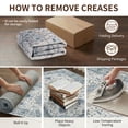 thumbnail image 6 of KoshiMe Washable Area Rug 6'x9', Non-Slip Soft Vintage Distress Floral Rugs for Living Room, Stain Resistant Low Pile Medallion Carpet for Dining Room Office, Blue Beige, 6 of 9