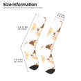 thumbnail image 4 of Fotbe Cute Bee Gnome print Women's Men's Novelty Crew Socks Cotton Socks Knee High Socks for Walking,Running,Nurses,Pregnancy, 4 of 8