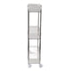 thumbnail image 3 of Estante para espacio de baño, estante de almacenamiento transparente para cosméticos de baño, organizador de baño multicapa, 3 capas, 37x12x50cm, 3 of 8