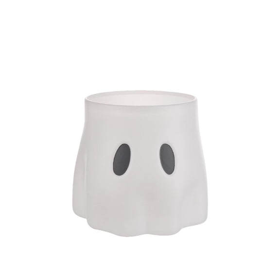 Halloween Ghost Shaped Flower Pot, 2026 New Cute & Spooky Plastic Ghost Planter for Indoor Outdoor Home Decor