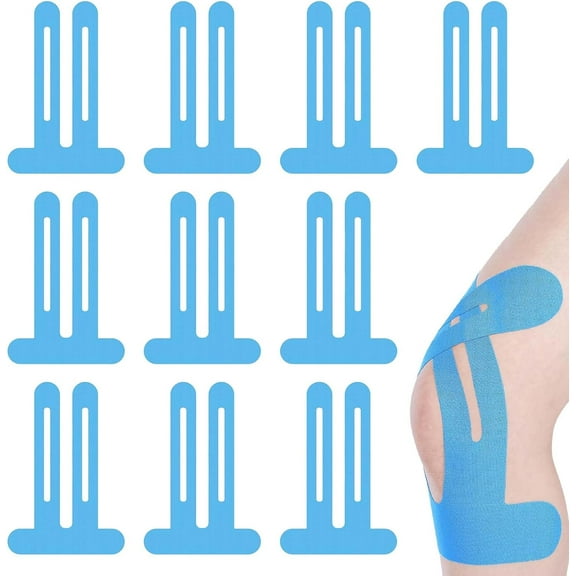 10 Pcs Knee Tape Kinetic Tape for Knee Support and Muscle Precut Kinesiology Tape for Knees Kinesthetic Tape Elastic Kinesiology Tape Precut for Knees