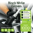 thumbnail image 2 of Inspire Large Black Nitrile Gloves Disposable Latex Free, Exam Grade Medical Gloves, Food Service, Cleaning Gloves, Tattoo Supplies, case of 1000 ct, 2 of 6