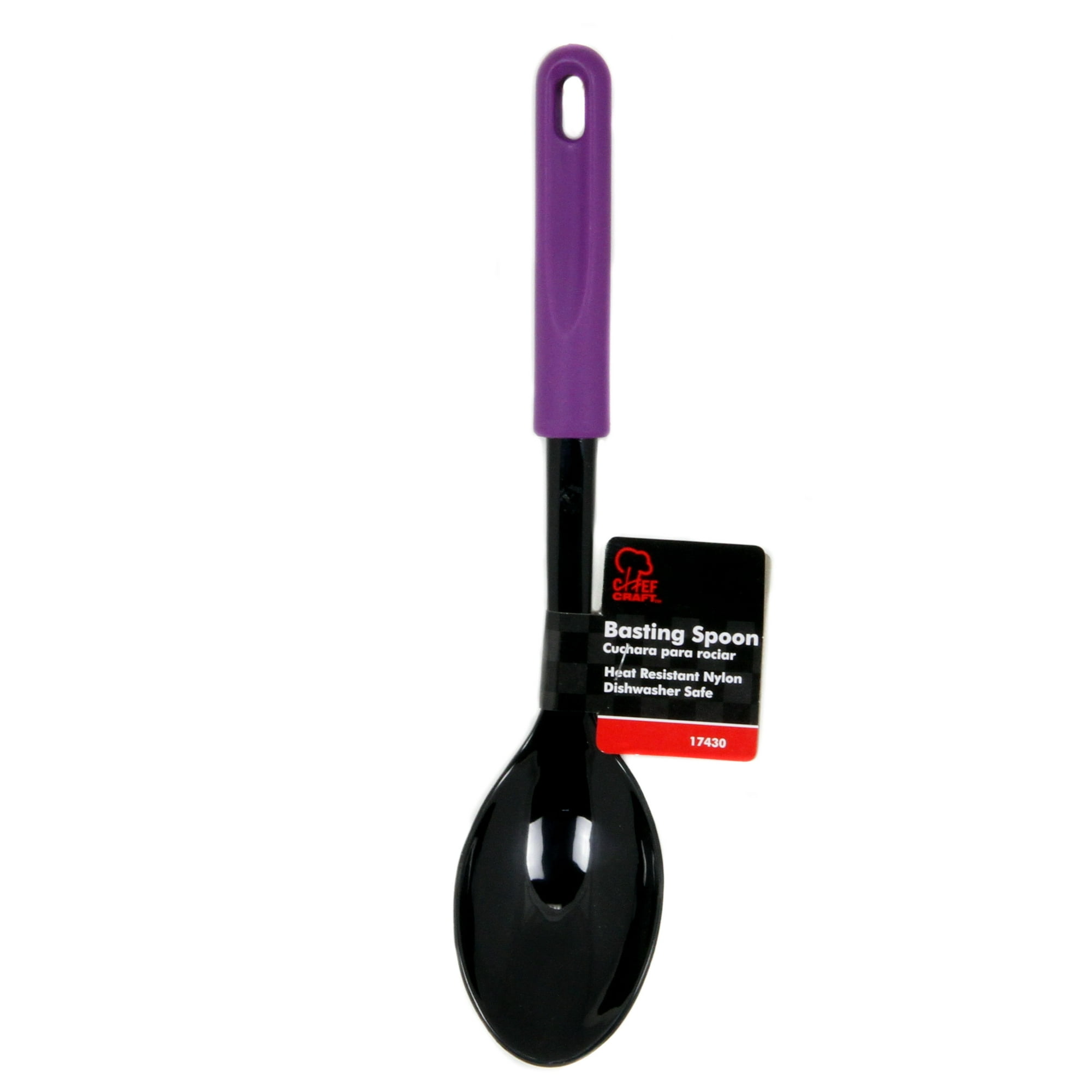 Chef Craft Basic Nylon Kitchen Tool and Utensil Set, 5 Piece Set, Purple