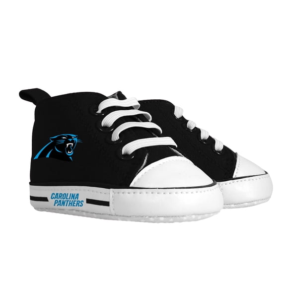 Baby Fanatic Pre-Walkers High-Top Unisex Baby Shoes - NFL Carolina Panthers