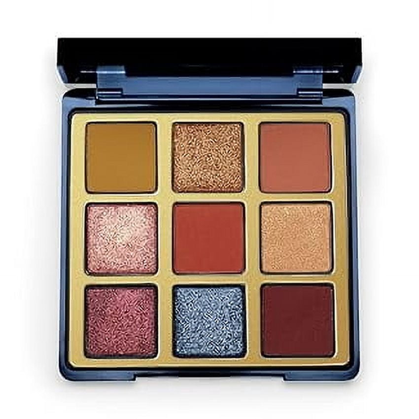 Eleman Inferno Red Hot Eyeshadow Palette - Ultra Rich Pigmented Matte, Metallic, Shimmer And Satin Shades - Vegan And Cruelty-Free Ingredients