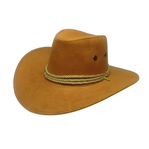 Fimkaul Womens Cowboy Hat Men Western Cap Wide Sunhat Winter Sun Hats Summer Caps