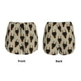 thumbnail image 5 of Picia Cute Black Dog Pattern Women's 2 in 1 Athletic Running Shorts High Waisted Workout Casual Gym Sweat Shorts with Comfy Liner Zipper Pockets-Medium, 5 of 9