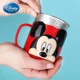 thumbnail image 4 of Taza de Disney para niños, vaso de paja con tapa doble, dibujos animados en 3D, Mickey, Minnie, Mouse, Stitch, Frozen, princesa Elsa, 260ml, 4 of 4