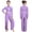 Lavender, variant on Lyrical Dance Unitard for Girls Long Sleeve Mesh Sequins Jumpsuit Wide Leg Pants Romper Black 16