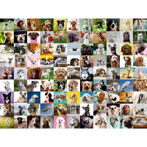 Ravensburger 99 Lovable Dogs 750 Piece Jigsaw Puzzle for Adults â Every Piece is Unique, Softclick Technology Means Pieces Fit Together Perfectly