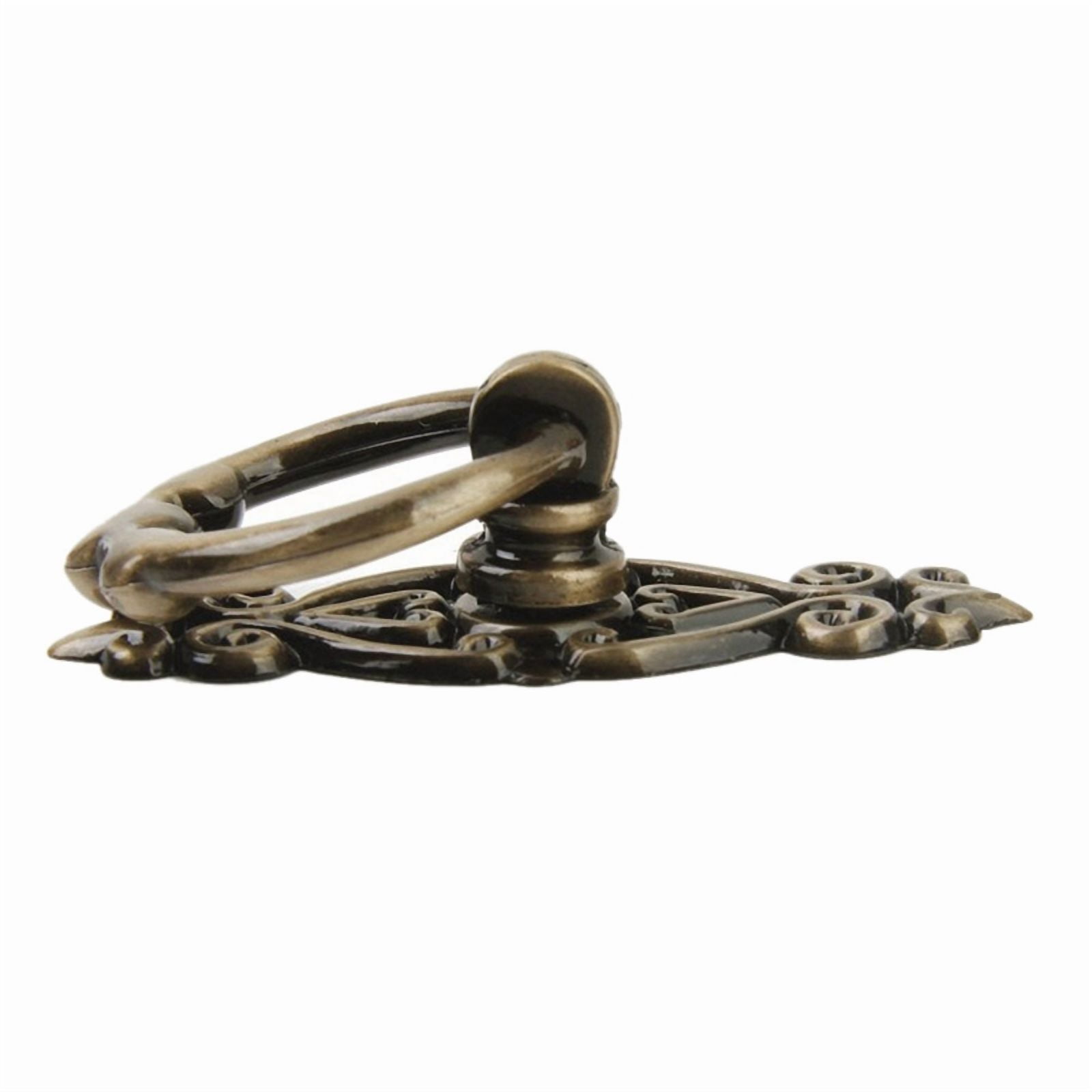 30Pcs Vintage Kitchen Cabinet Cupboard Dresser Door Drawer Ring Pull Handles Knobs (Antique Brass)