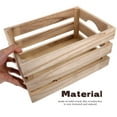 thumbnail image 3 of COMPUKAS Rustic Storage Box Wooden Organizer Natural Wood 1Pack for Home Decor, 3 of 6