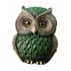 thumbnail image 2 of Colección de adornos de búho, escultura, estatua de búho, figura de pájaro para repisa de sala de estar verde, 2 of 9
