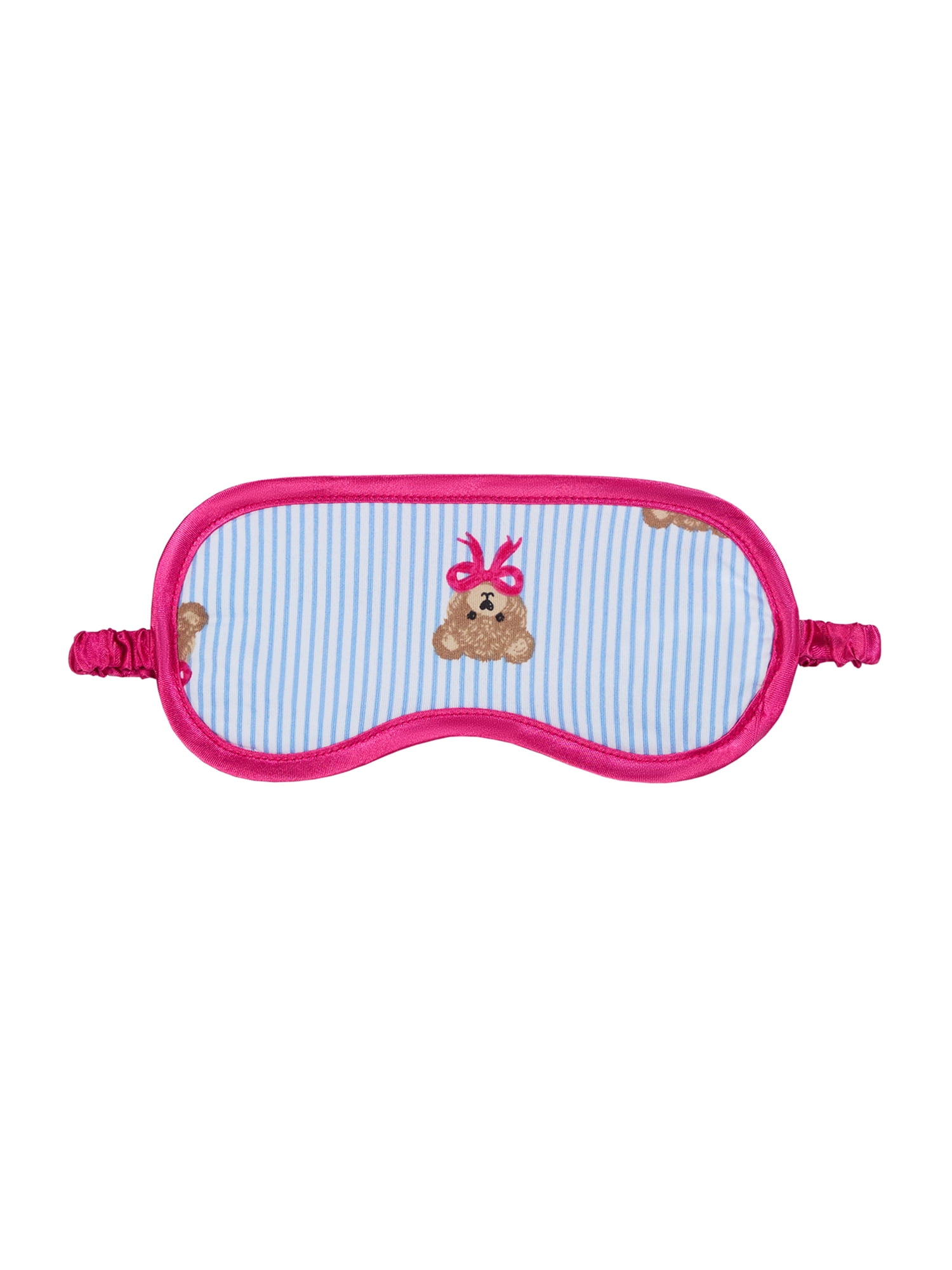 Wonder Nation Girls Short Sleeve Button Front Pajama Top and Pants Set with Eyemask, 3-Piece, Sizes 4-18