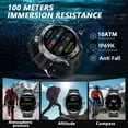 thumbnail image 4 of New Military T-Rex 3 Ultra GPS Smart Watch 1000mAh Battery 10ATM Waterproof Compass Flashlight Sports Smartwatch Men, 4 of 28
