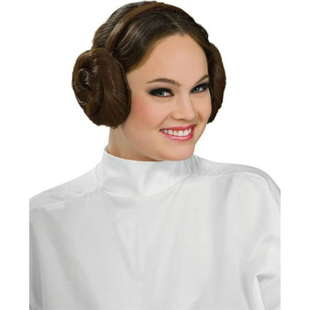 Morris Costumes Womens Natural Looking Hair Traditional Leia Buns Wig, Style (Best Natural Looking Wigs)