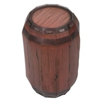 TAILTOSS 2Pcs Simulation Wine Barrel Paper Decoration Light Brown for Party Hosts