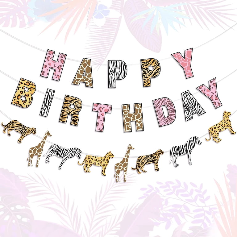 Happy Birthday Giraffe Print