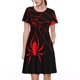 thumbnail image 1 of Disketp Red Spider para Vestido de Manga Corta para Mujeres, Vestidos de Verano para Mujeres, Casual y Holgado para la Playa, 1 of 6