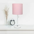 thumbnail image 3 of LimeLights White Stick Lamp with Charging Outlet and Fabric Two Pack Set, 3 of 7