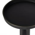 thumbnail image 5 of HomeRoots 488935 24 in. Aluminum Round End Table, Black, 5 of 5