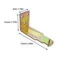 thumbnail image 2 of FESTFENDS 4Pcs Fire Extinguisher Holder Wall Mount Golden Zinc Alloy Sturdy Bracket Set, 2 of 8