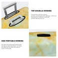 thumbnail image 3 of Gukieu Yellow With Teal Marble Print Suitcase Protective Cover, Elastic Zipper Buckle Suitcase Protective Cover, Suitable for Travel, Business Trip-X-Large, 3 of 7
