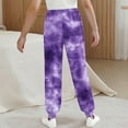 thumbnail image 4 of GigrtiJin 3-15 Years Toddler Children Sweatpants Tie Dye Printed Elastic Waisted Bottom Cinch Sport Pants with Pocket, 4 of 6
